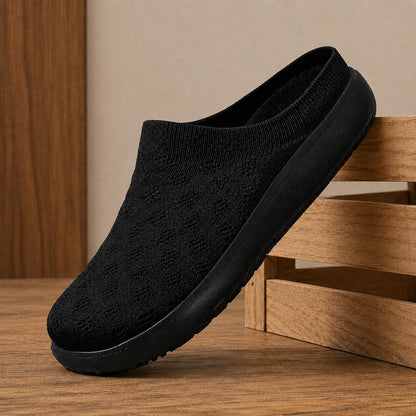 Textured Knit Slip-Ons