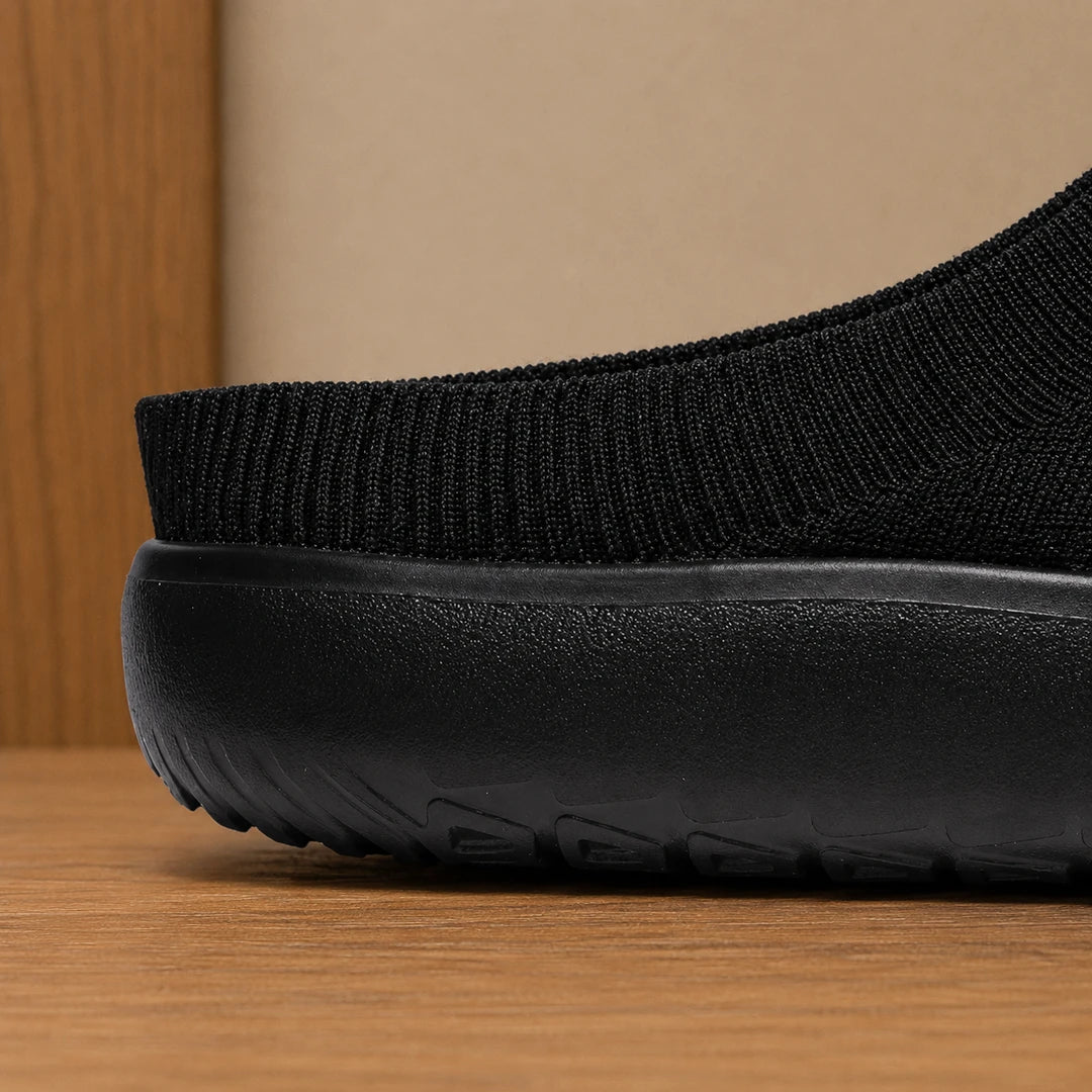 Textured Knit Slip-Ons