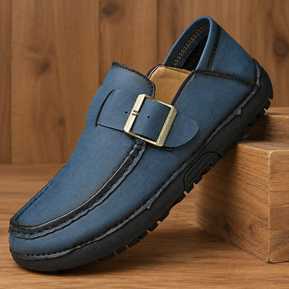 Textured Lug Sole Loafers