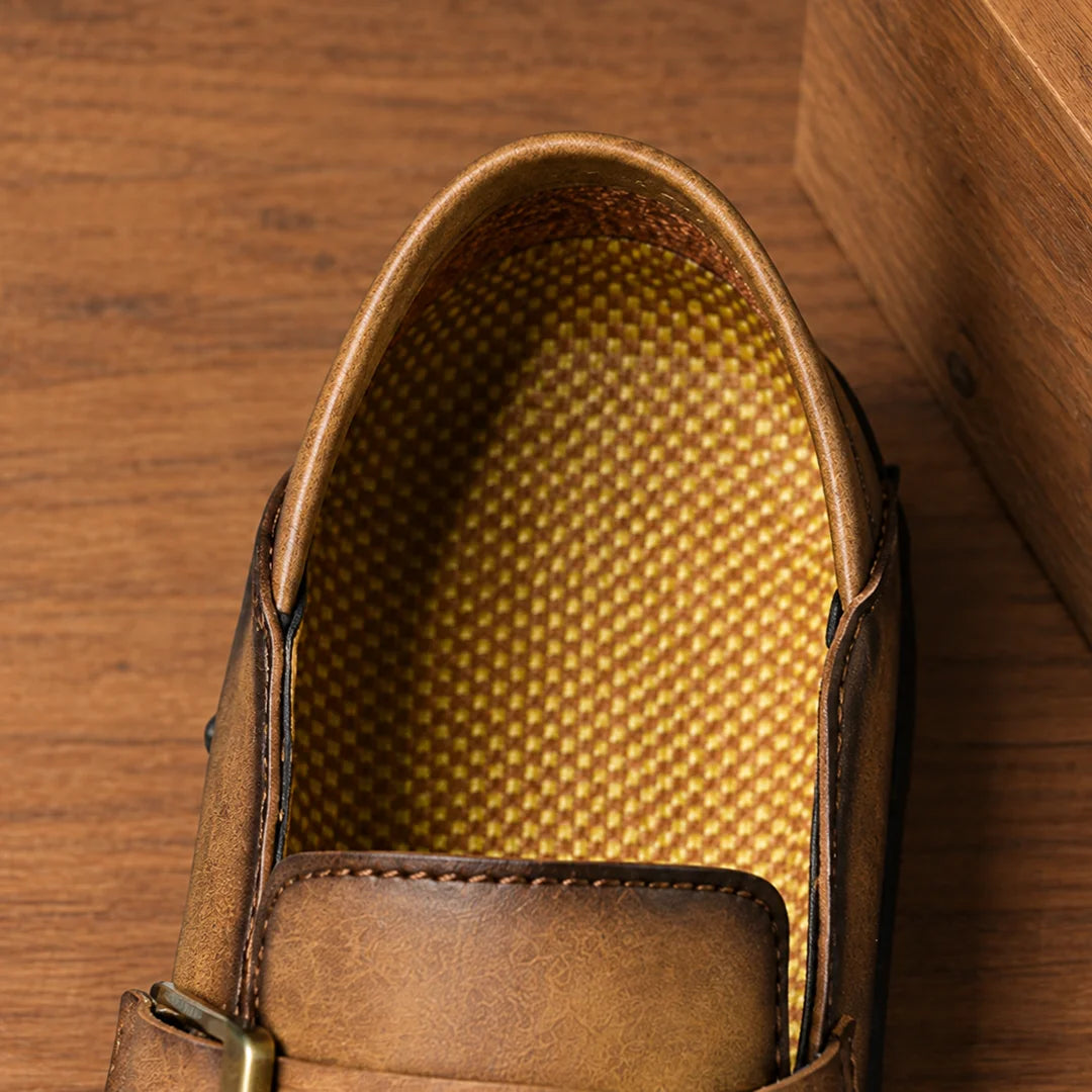 Textured Lug Sole Loafers