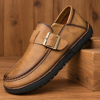 Textured Lug Sole Loafers