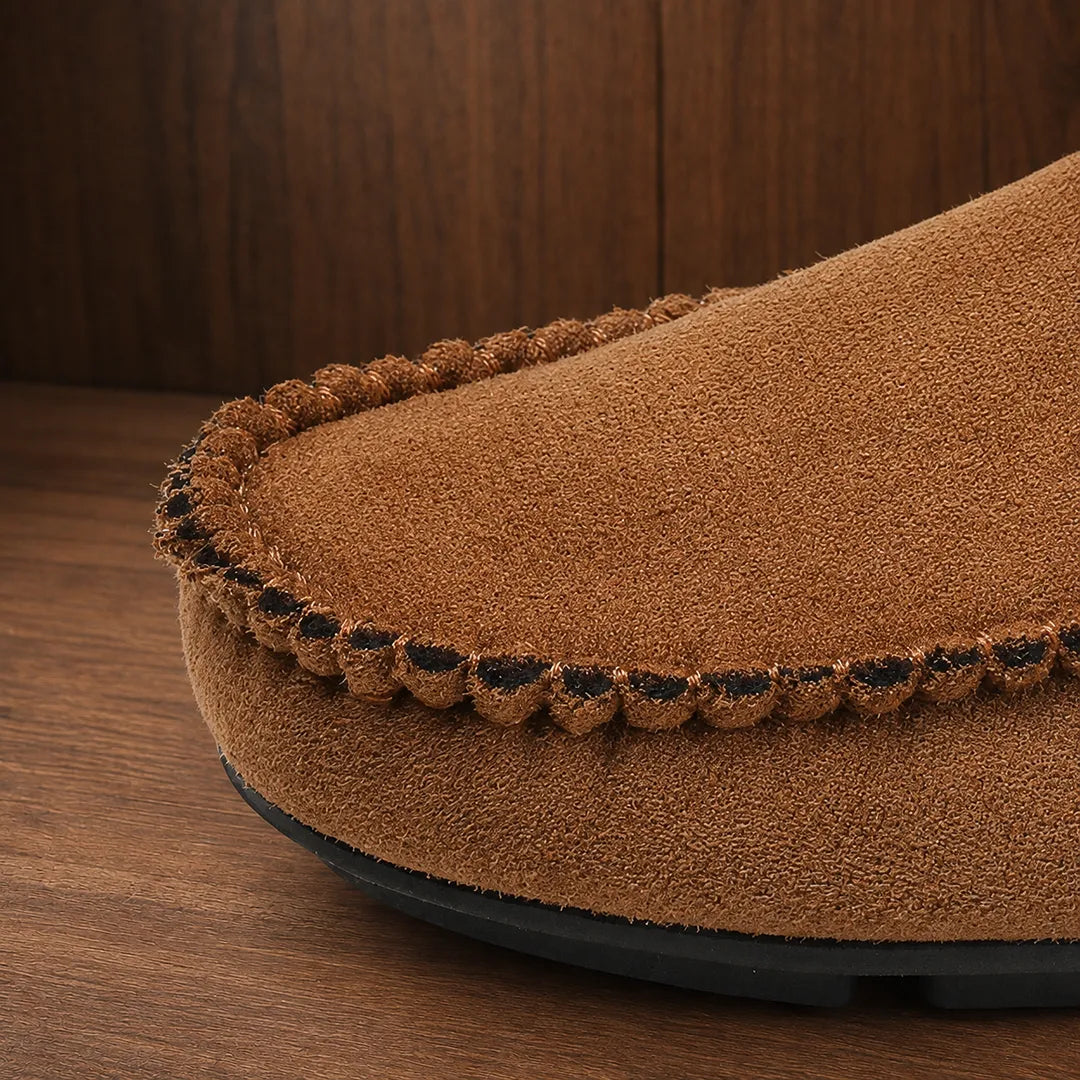 Textured Metal Bit Loafers