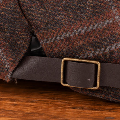 Textured Plaid Flat Cap