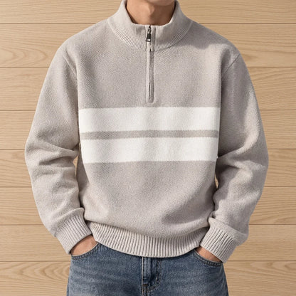 Textured Quarter Zip Sweatshirt
