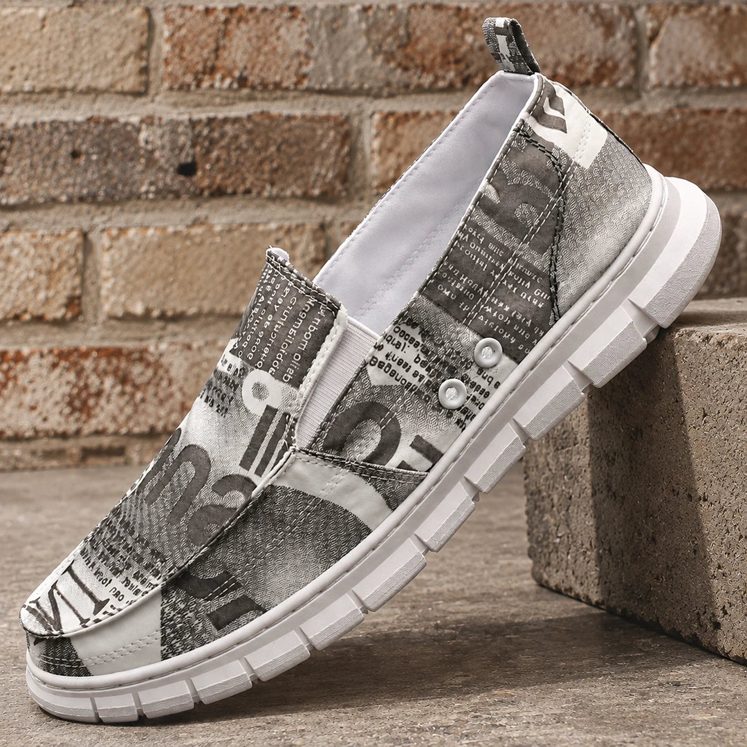 Textured Relaxed Slip-On Shoes