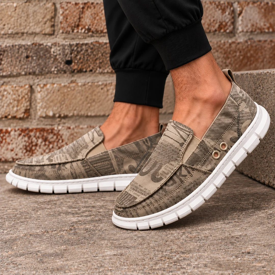 Textured Relaxed Slip-On Shoes