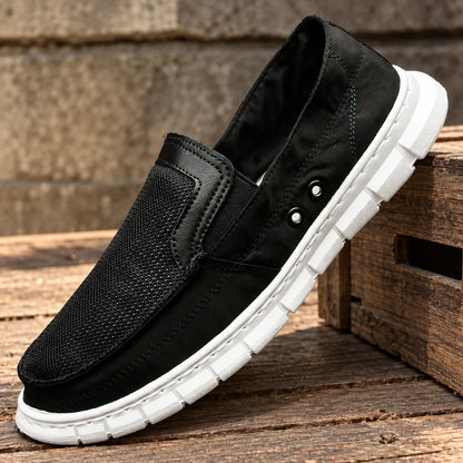 Textured Stretch Panel Shoes
