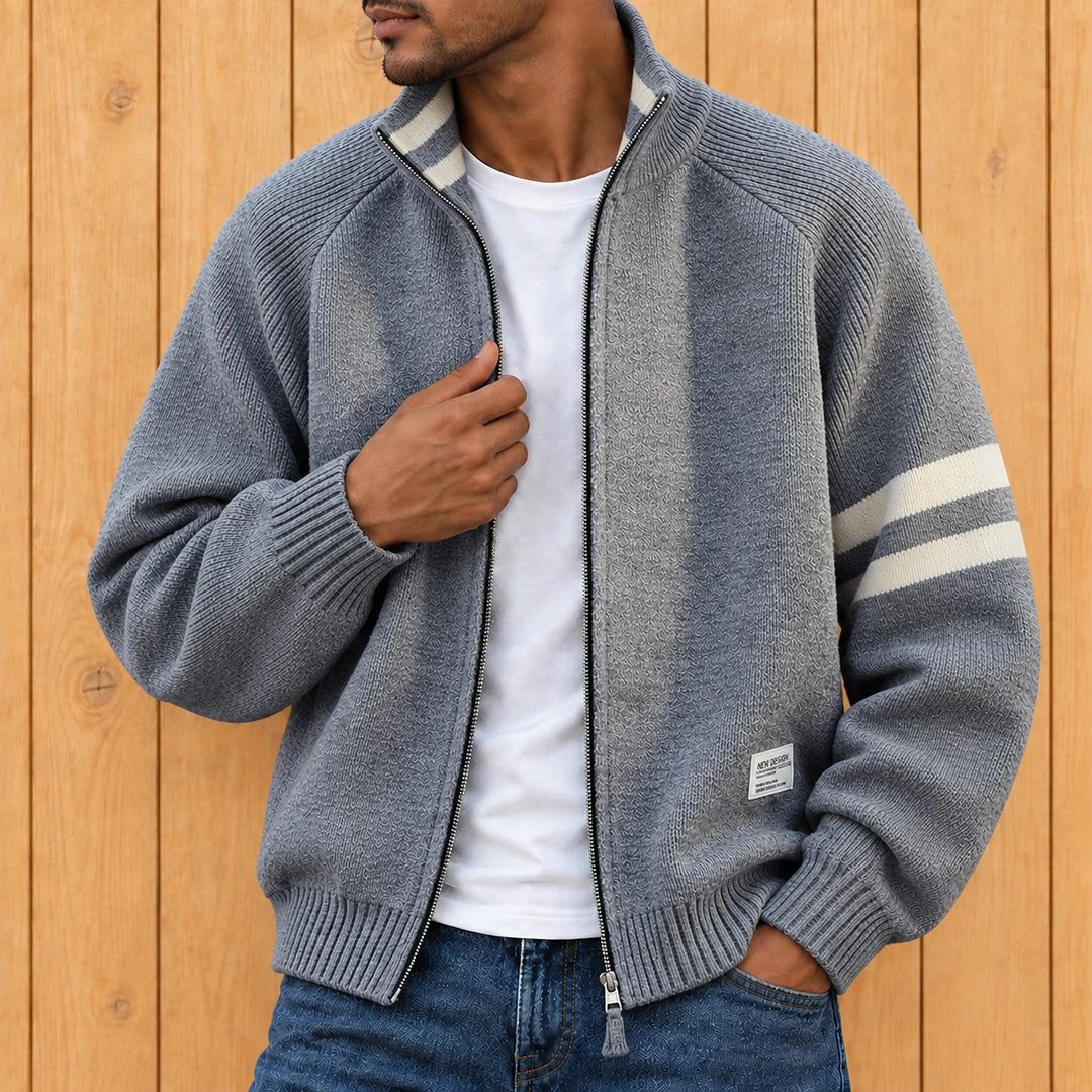Textured Stripe Jacket