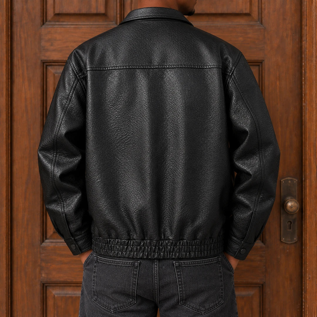 Textured Zip Front Jacket