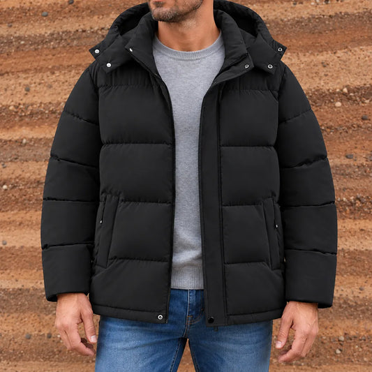 Thick Detachable Hood Jacket