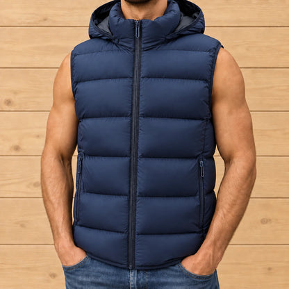 Thickened Hooded Puffer Vest