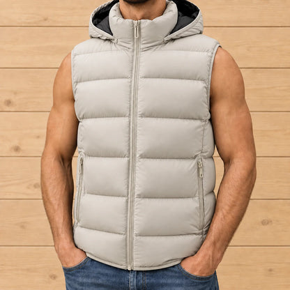Thickened Hooded Puffer Vest