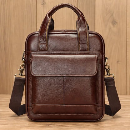 Vertical Leather Crossbody Bag