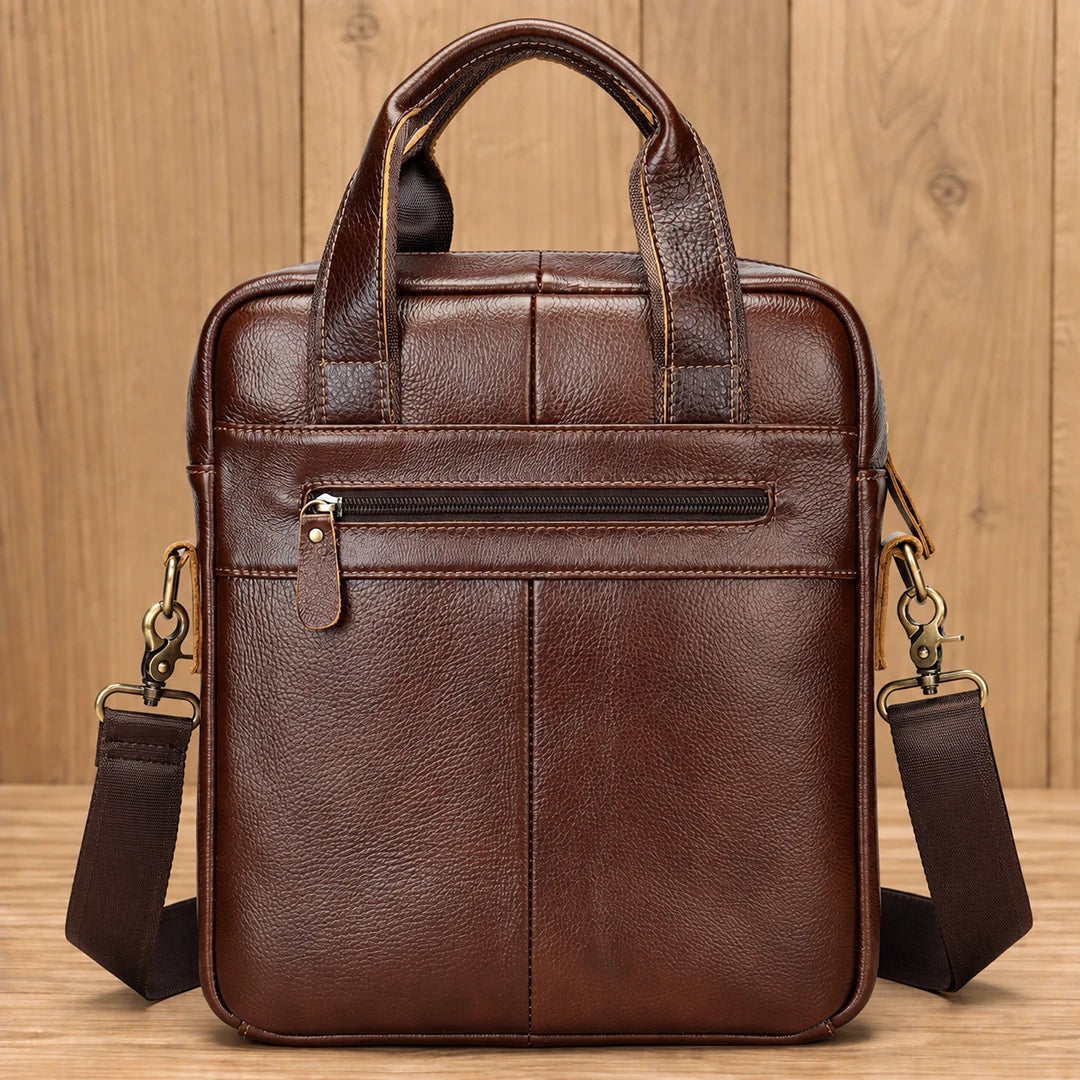 Vertical Leather Crossbody Bag
