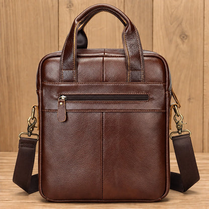 Vertical Leather Crossbody Bag