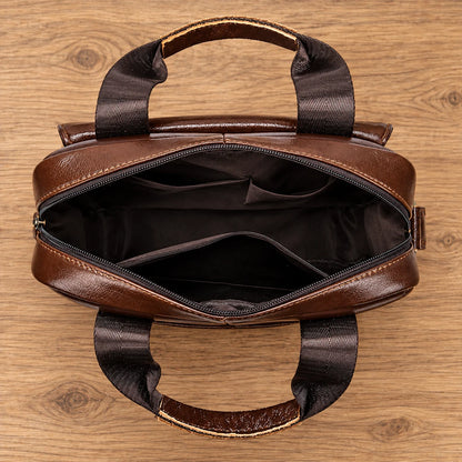 Vertical Leather Crossbody Bag