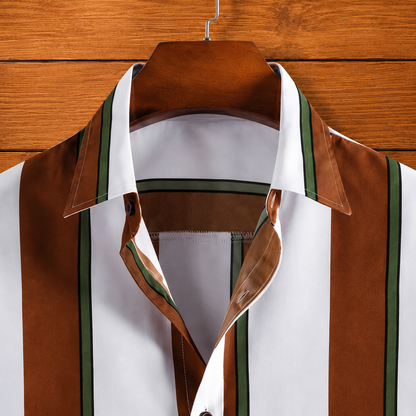Vertical Striped Button Shirt