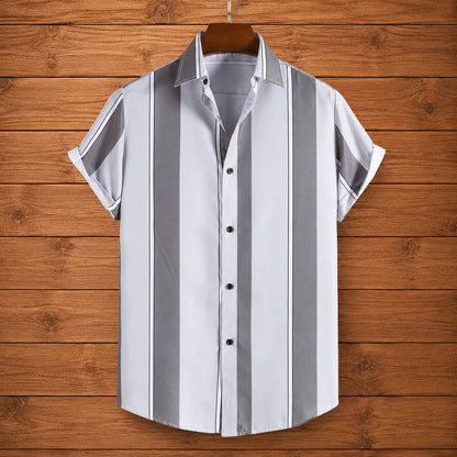 Vertical Striped Button Shirt