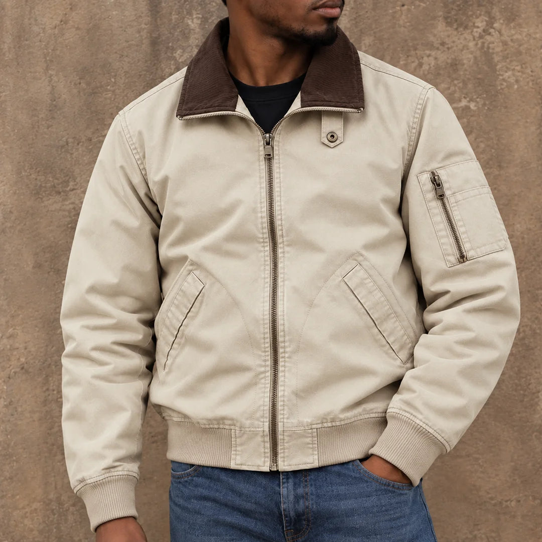 Vintage Casual Bomber Jacket