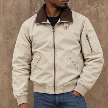 Vintage Casual Bomber Jacket