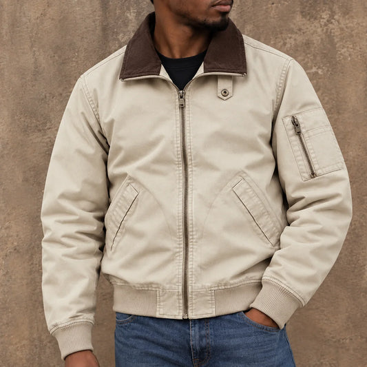 Vintage Casual Bomber Jacket