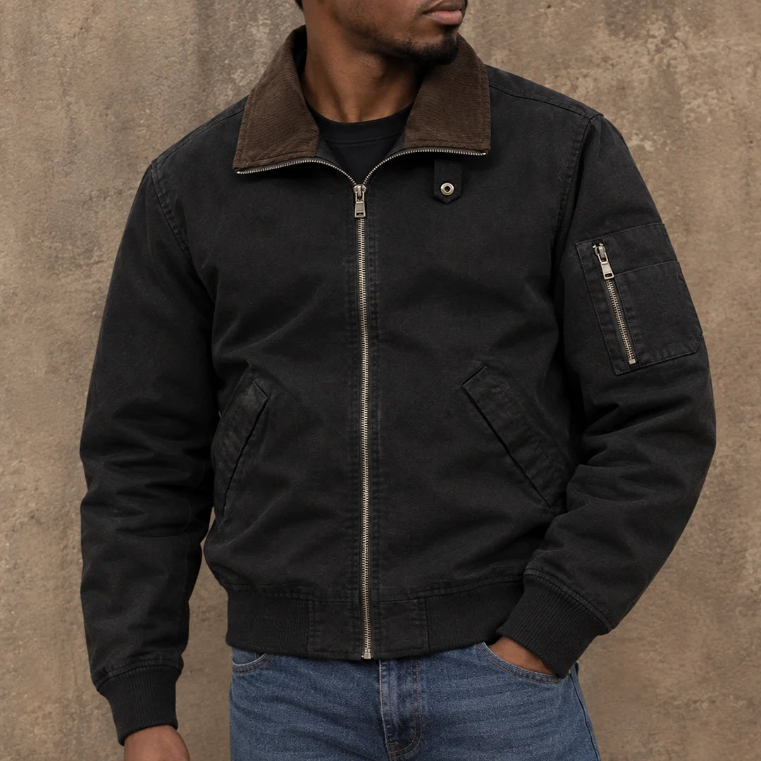 Vintage Casual Bomber Jacket