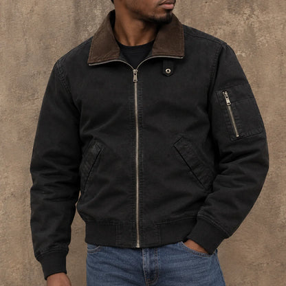 Vintage Casual Bomber Jacket