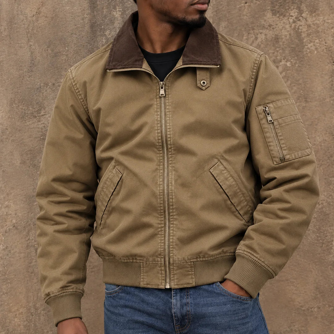 Vintage Casual Bomber Jacket