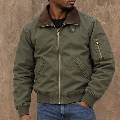 Vintage Casual Bomber Jacket