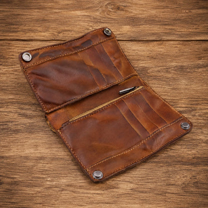 Vintage Leather Organizer Wallet