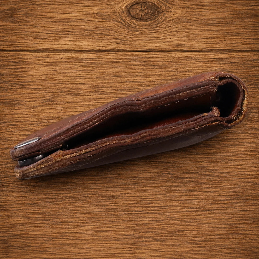 Vintage Leather Organizer Wallet