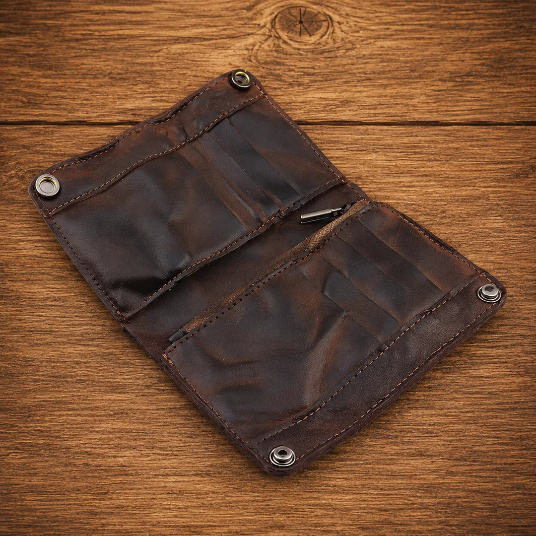 Vintage Leather Organizer Wallet