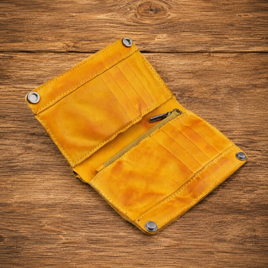Vintage Leather Organizer Wallet
