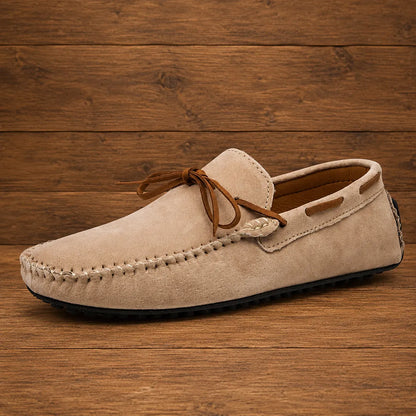 Vintage Suede Driving Loafers