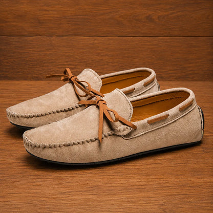 Vintage Suede Driving Loafers