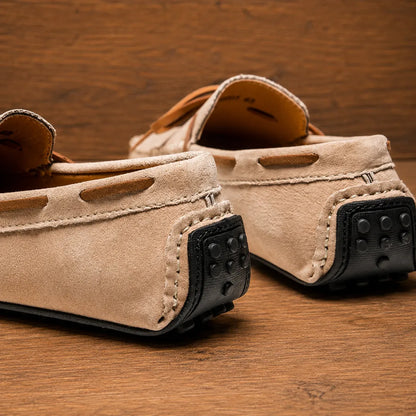 Vintage Suede Driving Loafers