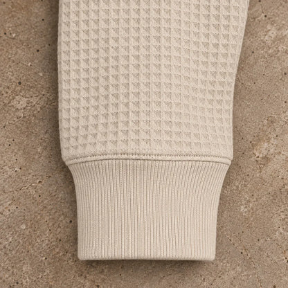 Waffle Knit Raglan Sweatshirt