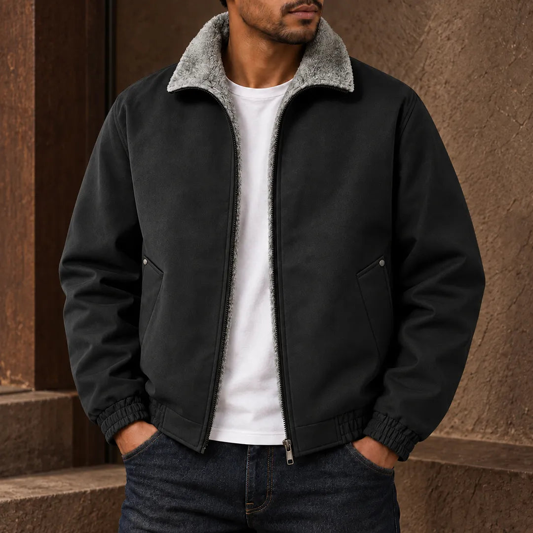 Warm Collar Bomber Jacket