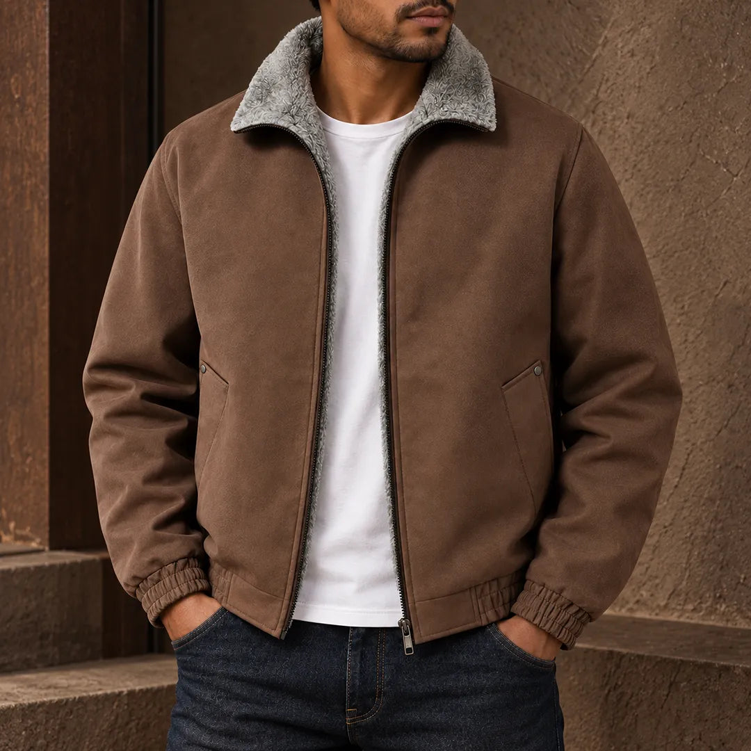 Warm Collar Bomber Jacket