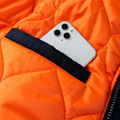Warm Fur Bomber Jacket