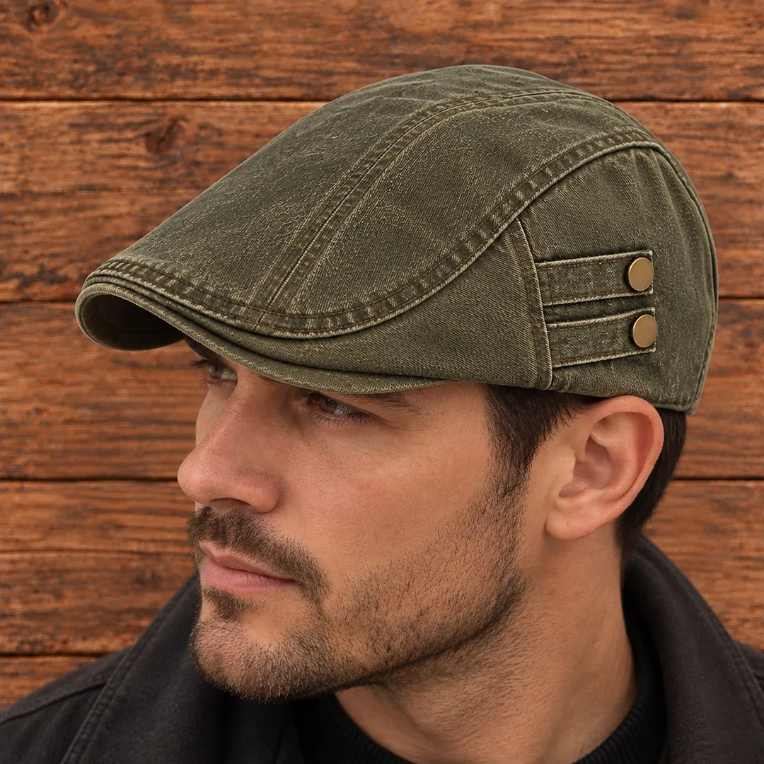 Washed Casual Flat Cap