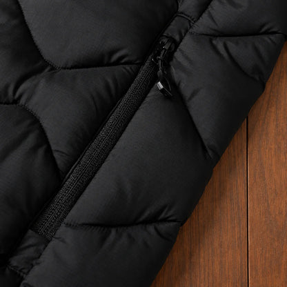 Wave Quilted Hooded Jacket