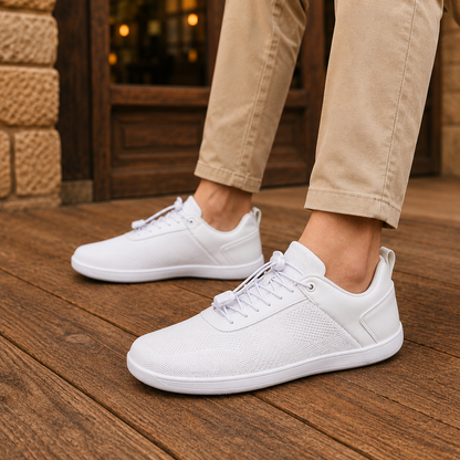 Elastic Lace Knit Sneakers
