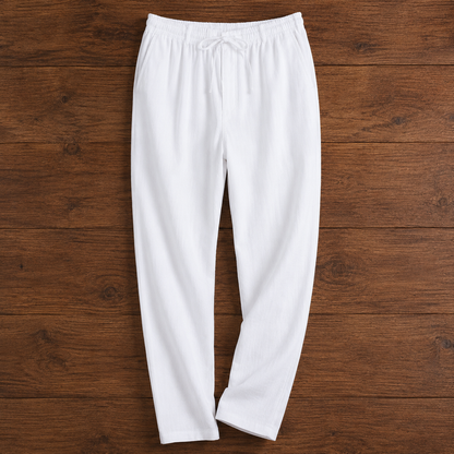 Drawstring Linen Trousers