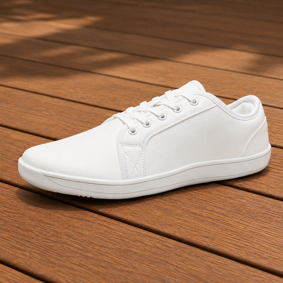Slim Lightweight Leather Sneakers
