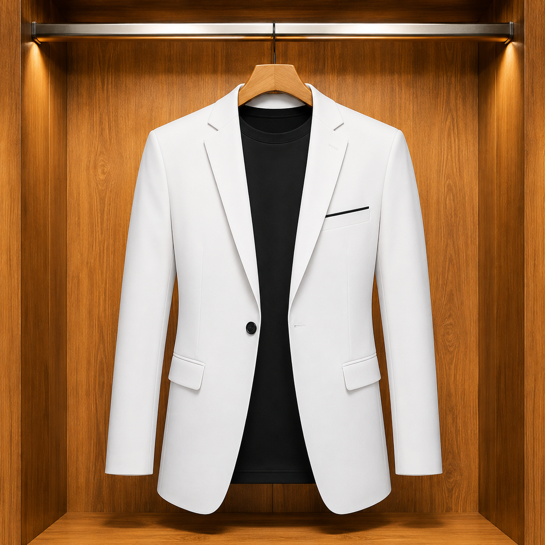 Structured Notch Lapel Blazer