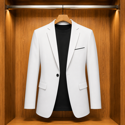 Structured Notch Lapel Blazer