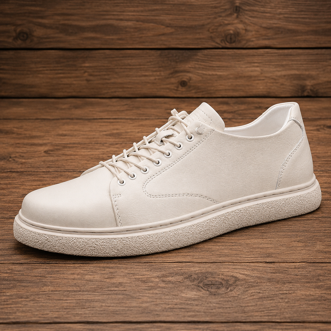 Low-Top Lace Court Sneakers