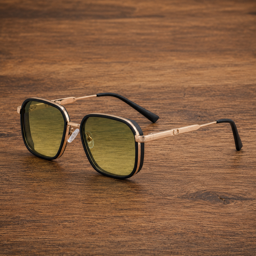 Geometric Metal Sunglasses