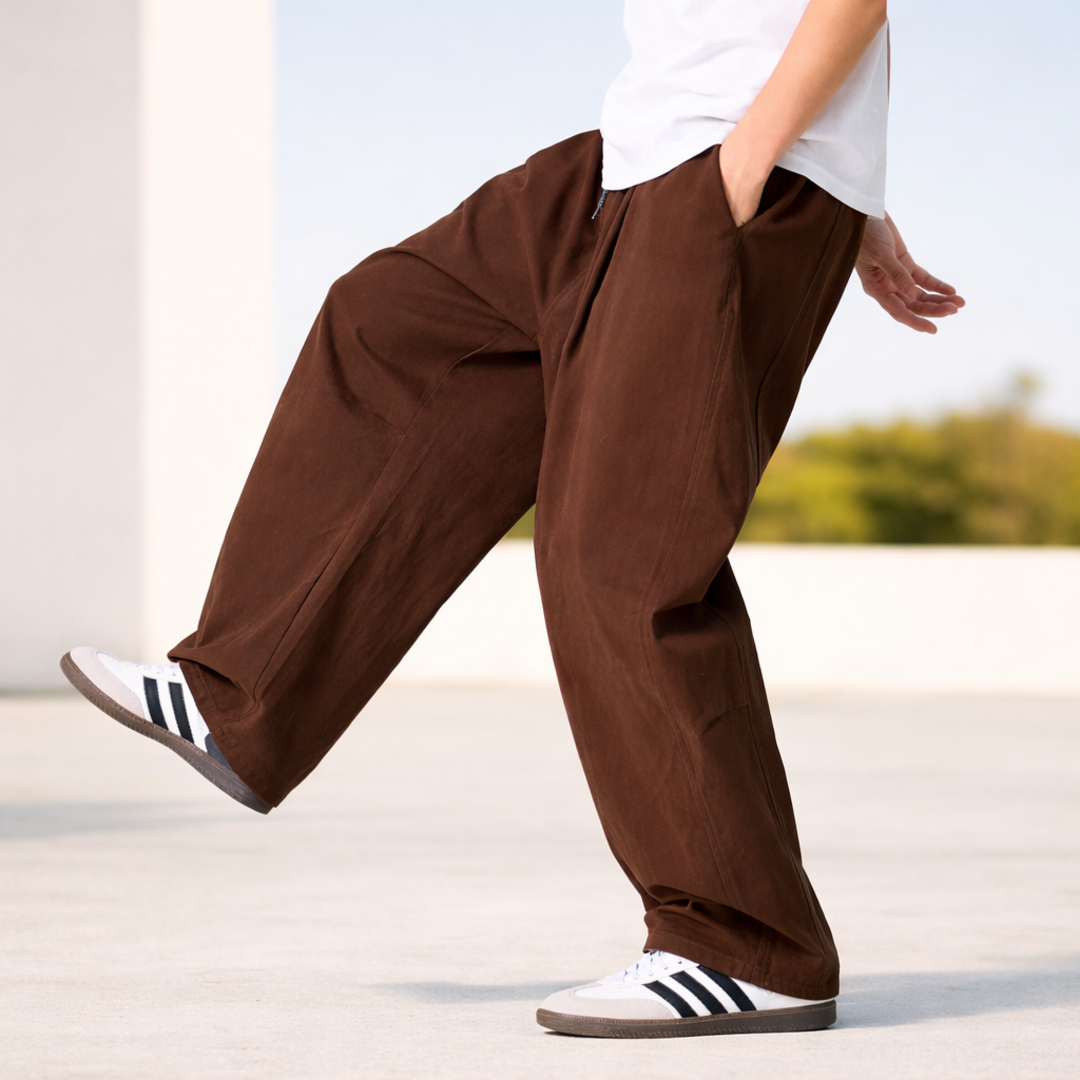 Retro Wide-leg Tousers